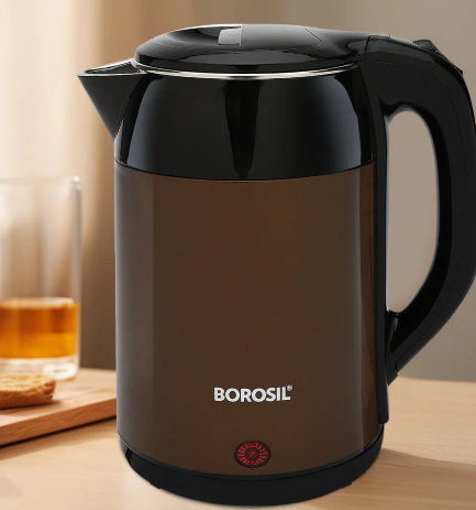 Borosil Cooltouch Electric Kettle Brown, 1.8L