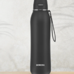 Borosil Rivera Bottle, Black - Personalise
