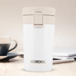 Borosil Coffeemate Insulated Mug Personalise, White