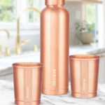 Borosil ECO Copper Bottle & Glass Set