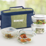 Borosil Ace Green Universal Glass Lunch Box