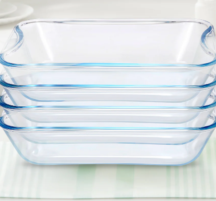 Borosil EasyGrip Rectangular Dish, 2.5 L - Set of 4