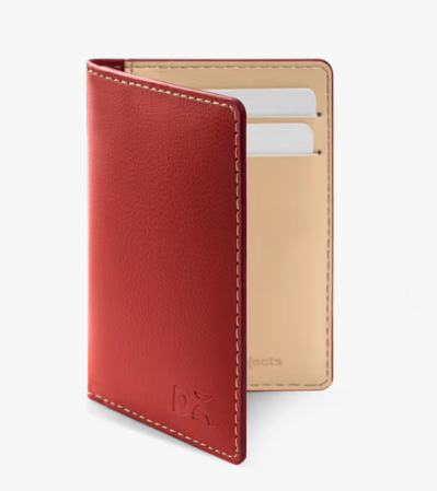 Daily Objects  -Terracotta Red Log Bi-Fold Wallet
