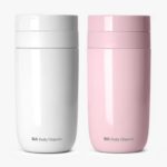 Daily Ojects - White Pink COMO Insulated Travel Flask Combo