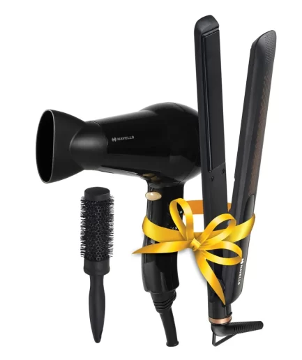 HAVELLS - HC4075 Hair Dryer & Straightener Styling Combo, 2000 W