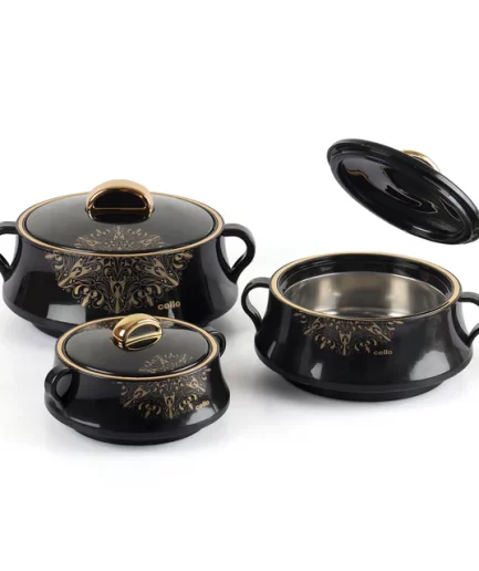 CELLO - Midas Insulated Casserole Set of 3, 500ml+1000ml+1500ml