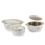 CELLO - Radiant Insulated Casserole, Set of 3, 500ml+1000ml+1500ml