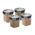 CELLO - Stack Lock Glass Storage Jar, Set of 4