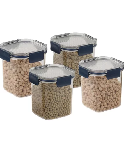 CELLO - Stack Lock Glass Storage Jar, Set of 4