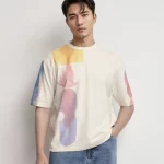 Rare Rabbit - ABSTRACT PRINT QLO FIT T-SHIRT