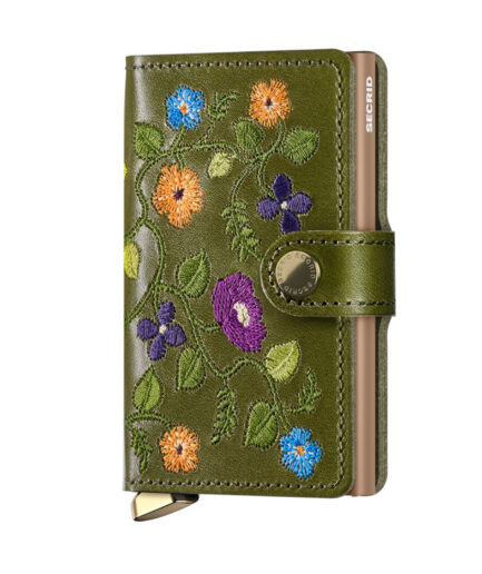 Sheaf-fer - Secrid Miniwallet Stitch Floral Mst-Floral Olive