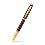 Sheaf-fer -100 9370 Glossy Coffee Brown Fountain Pen With PVD Gold-Tone Trim - Medium