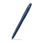 Sheaf-fer -100 9371 Satin Blue Fountain Pen With PVD Blue Trim - Medium