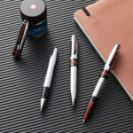 Sheaffer 9112 Icon Rollerball Pen - Chrome with Glossy Black PVD Trim