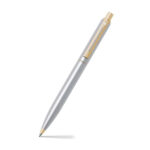 Sheaf-fer - Sentinel 325 Brushed Chrome Ballpoint pen with Gold Tone Trim
