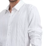 Rare Rabbit - TEXTURED STRIPE VISCOSE SHIRT