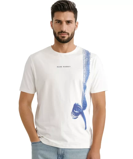Rare Rabbit - ABSTRACT PRINT REGULAR FIT T-SHIRT