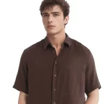 Rare Rabbit - DOUBLE LAYER BOXY FIT SOLID COTTON SHIRT