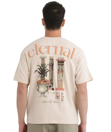 Rare Rabbit - GRAPHIC BACK PRINT OVERSIZED T-SHIRT