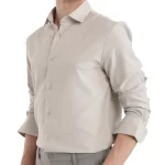Rare Rabbit - HERRINGBONE TEXTURED PLAIN SHIRT
