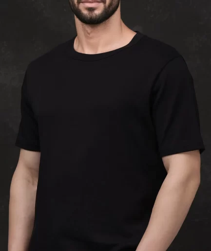Rare Rabbit - PREMIUM COTTON SOLID T-SHIRT