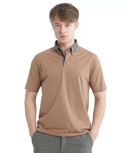 Rare Rabbit - PRINTED COLLAR PLAIN POLO