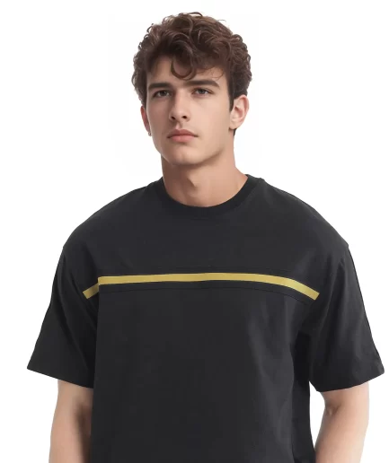 Rare Rabbit - TAPE DETAILED BOXY FIT T-SHIRT
